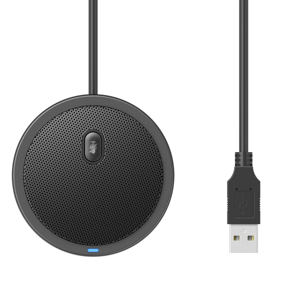 USB всенаправленный конденсаторный микрофон UM02 для конференц связи компьютера