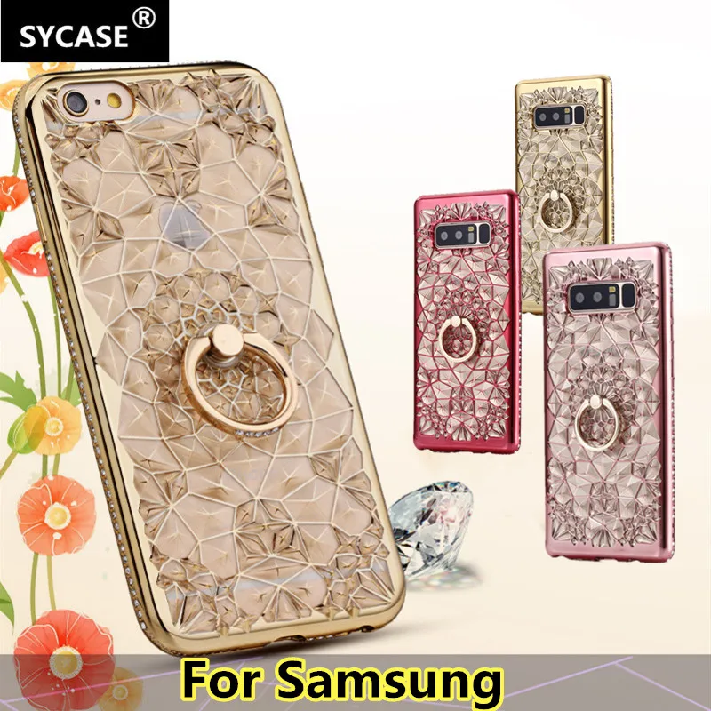SYCASE роскошные мягкие ТПУ для samsung S7 край S8 S9 плюс Примечание 8 9 чехол Модный яркий