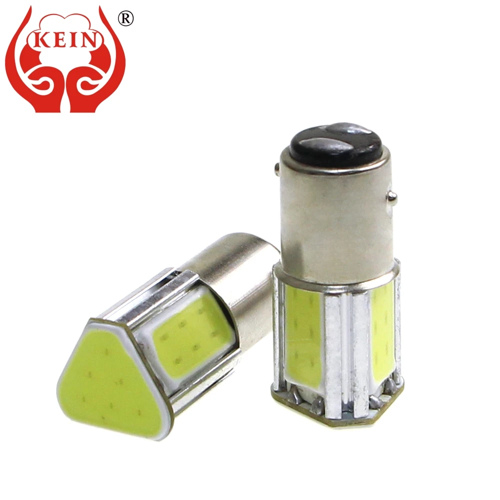 KEIN 2 шт. 1156 led ba15s bay15d 1157 Светодиодные лампы p21w p21/5w cob Автомобильные стоп сигналы 12V