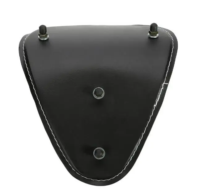 Black Leather Solo Seat for Harley Dyna Sportster 883 1200 XL Custom Bobber Chopper |