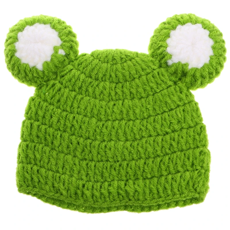 Newborn Baby Girls boys Yoda Outfits Crochet Hat Frog Costume Photo Props | Детская одежда и обувь