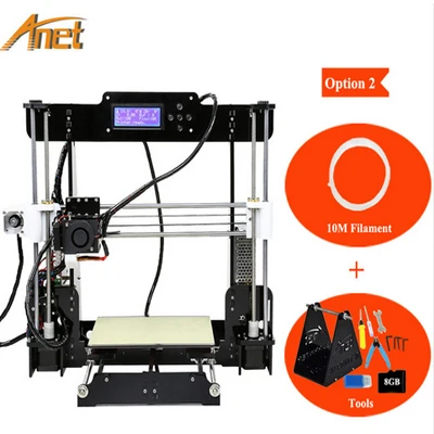 A8-10M-Filaments Anet A8/A6 FDM 3d принтер для детей студентов начинающих красивый и конкурентоспособная цена 3d печатная машина с бесплатными нитями - Цвет: A8-10M-Filaments