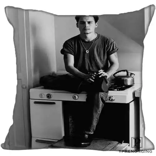 Pillowcase Для наращивания с лучшими продажами от Джонни Деппом(3) Наволочка на подушку, спальня дома квадратная Наволочка на молнии(с одной стороны)#190404-01-107 - Цвет: Pillowcase
