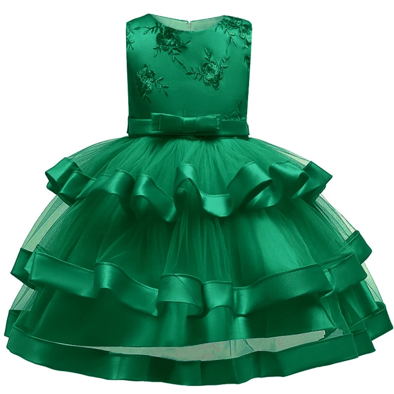 Пушистое свадебное платье для девочек детская летняя Милая праздвечерние чная