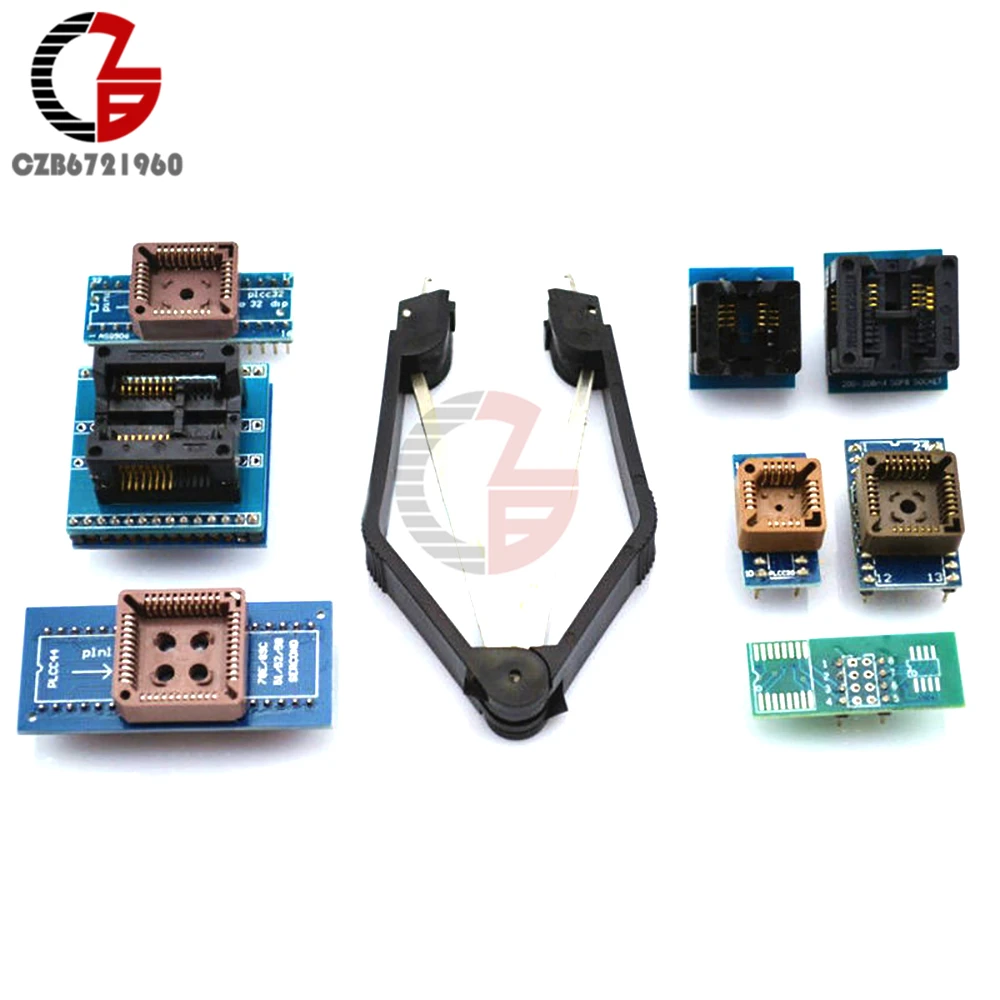 8 программист разъемы для адаптеров комплект для TL866CS TL866A EZP2010 с IC экстрактор