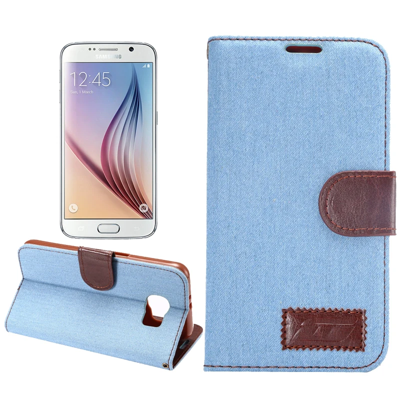 Original wallet leather cowboy wove Retro Case For Samsung Galaxy S6 g9200 Project Zero G9200 With Credit Card Holder | Мобильные