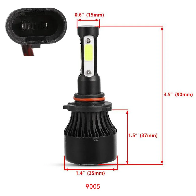 ASLENT H7 Turbo led 2x H4 H11 HB3 9005 HB4 9006 9004 9007 9012 светодиодные лампы для автомобилей головной светильник авто светильник 4 люмен 100W 12000LM 6500K