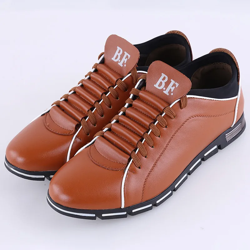 Big Size 38-48 Men Casual Shoes Fashion Leather For Summer Men's Flat Dropshipping | Обувь