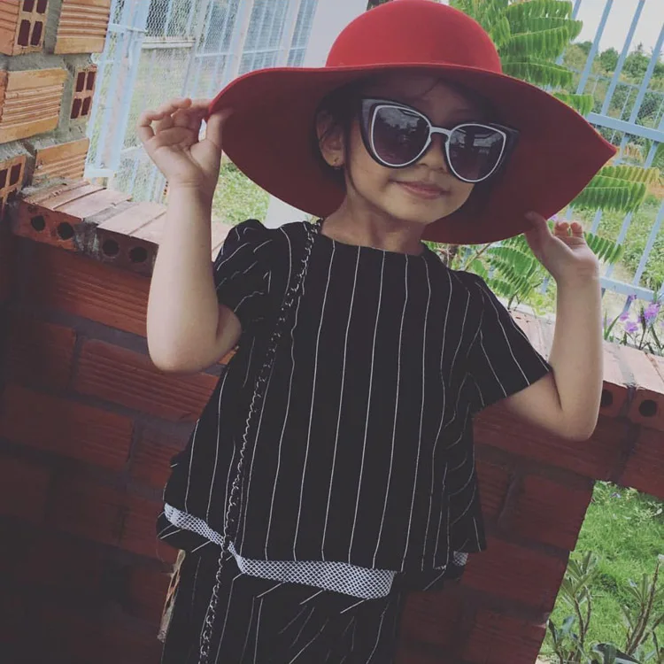 Детские шерстяные шляпы для взрослых девочек большая шляпа Одри Хепберн с