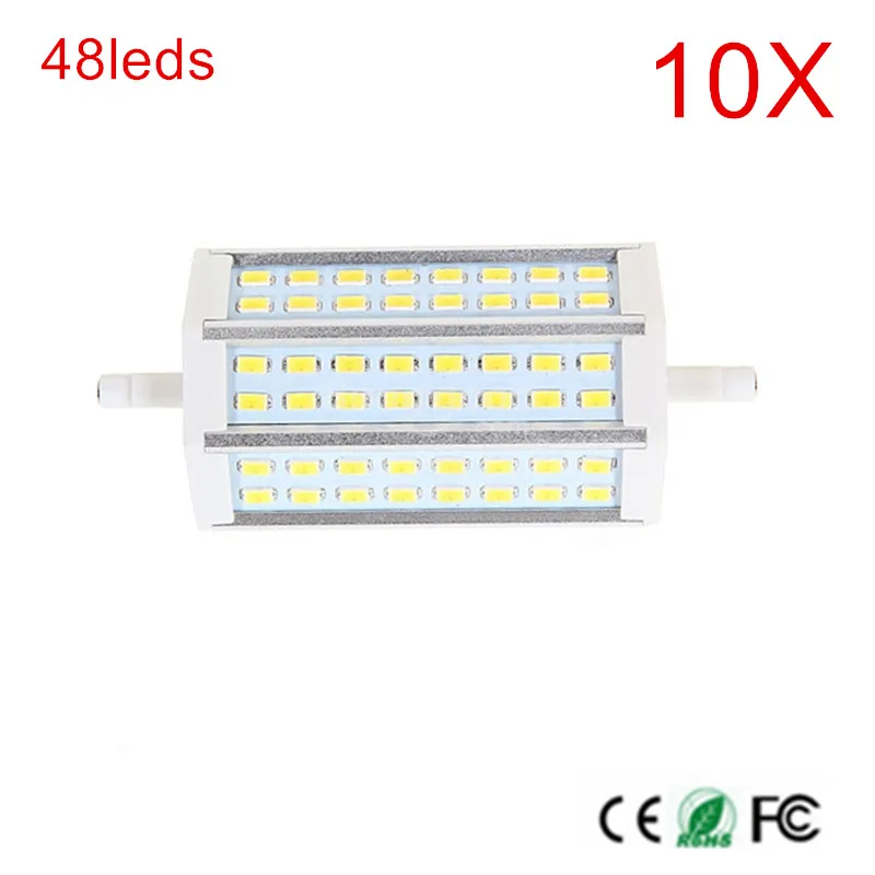 Лампа R7S 48 шт. SMD5730 Светодиодная лампа теплый белый/холодный белый 110 В/220 В