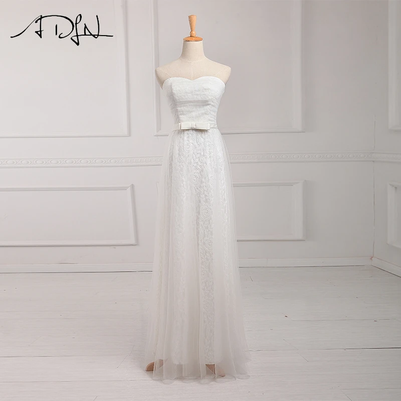 ADLN элегантное милое платье подружки невесты цвета слоновой кости недорогое