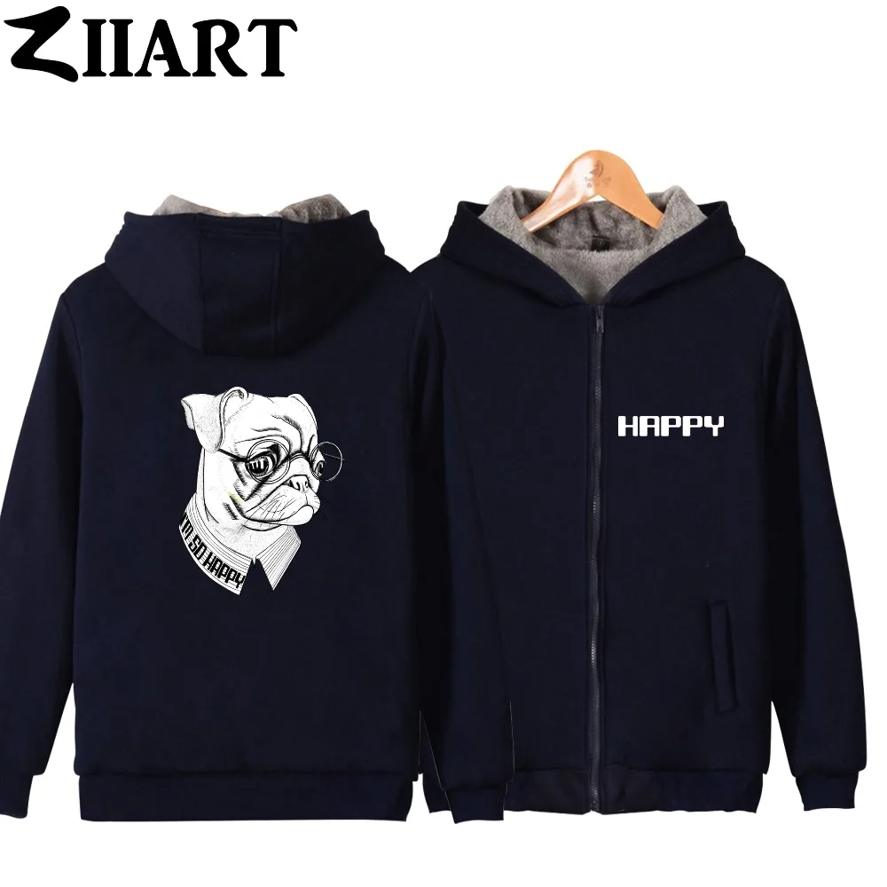 I'm So Happy Pet Dog Bulldog очки полосатая рубашка мужские бархатные парки парная одежда