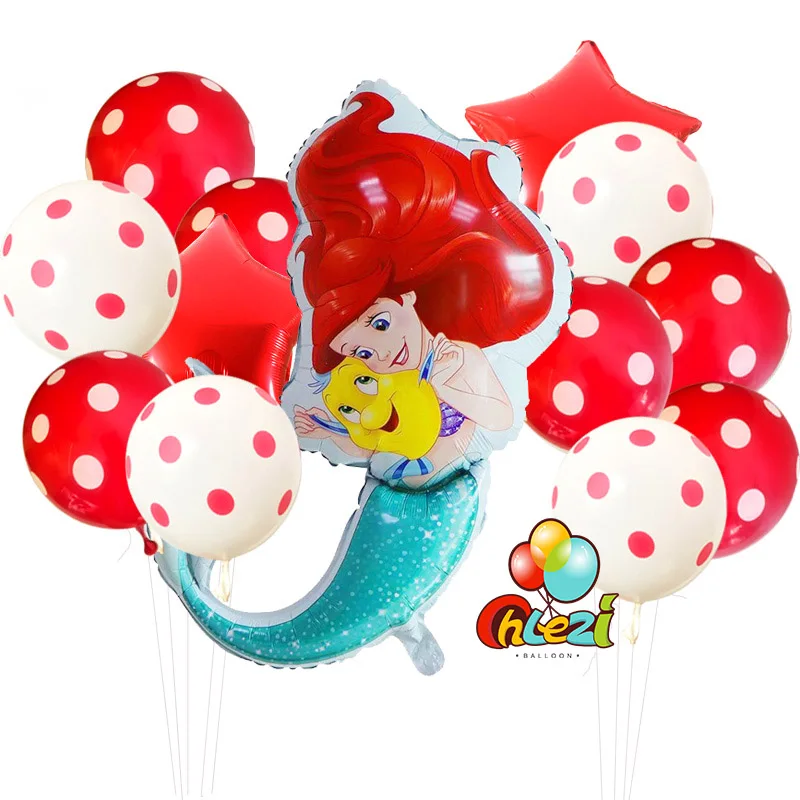 13 шт. принцесса Globos Baby shower Мерида Белоснежка Золушка Жасмин зеркальный шар на день рождения DIY вечерние украшения поставка для мамы и ребенка