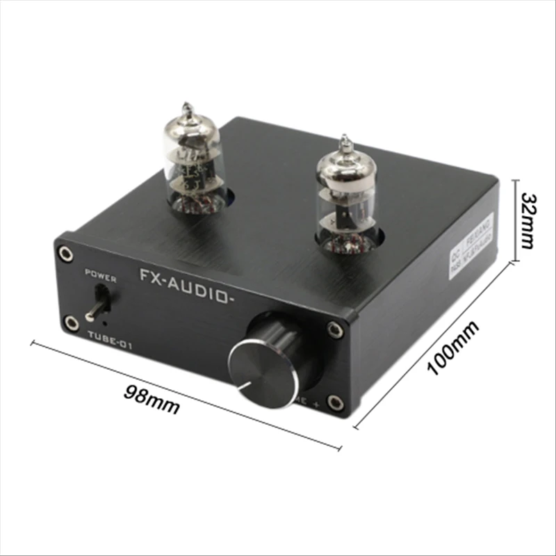 DC12V 1A FX-аудио трубки-01 Desktop предусилитель ламповый усилитель wi-fi 6J1 TUBE Preamp Amp