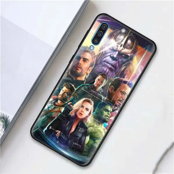 014 С принтами "Marvel", "Мстители", "Герои мягкий чехол для мобильного телефона чехол s для samsung Galaxy A6 A7 A8 плюс A9 A10 A20 A30 A40 A50 A70 M30 M20 черный чехол ков - Цвет: 014