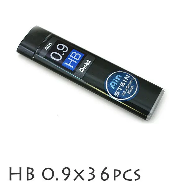 Pentel C279 механический карандаш, сменный стержень, стержень для карандашей, сменный стержень, Штайн 0,9 мм, Япония, HB, B, 2B