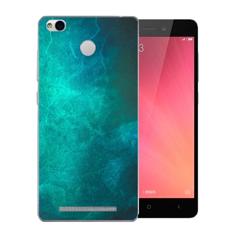 For Xiaomi Redmi 3 Pro Phone Case 3S Color Stone Pattern Soft Silicon Slim Back Cover 5.0 inch for Prime Funda |