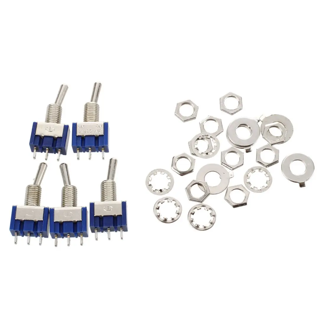 Лучшие предложения 5 шт. AC 3A/250V 6A/125V ON/ON SPDT Mini 2 позиционный запирающий