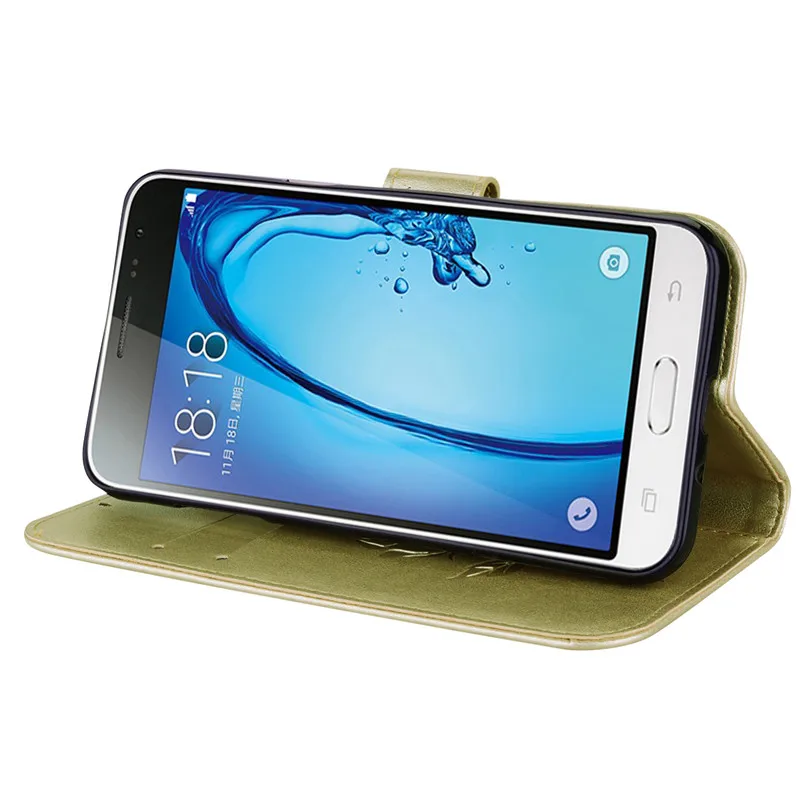 Для Samsung Galaxy J3 2016 чехол Флип кожаный для Чехол кошелек телефона 6