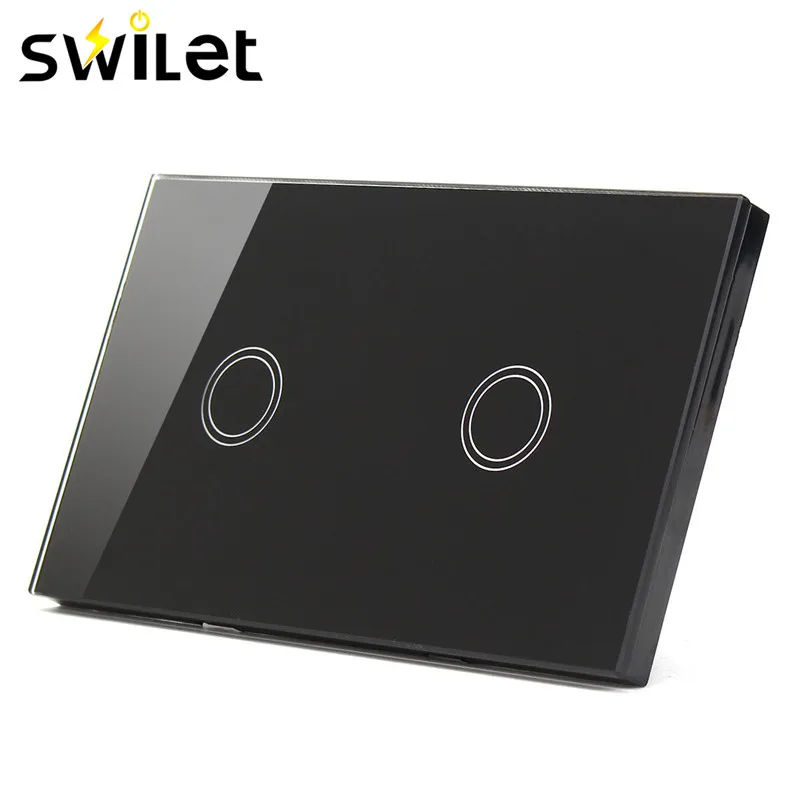 SWILET 120 тип двухсторонний сенсорный выключатель 110В 240В кристальная стеклянная