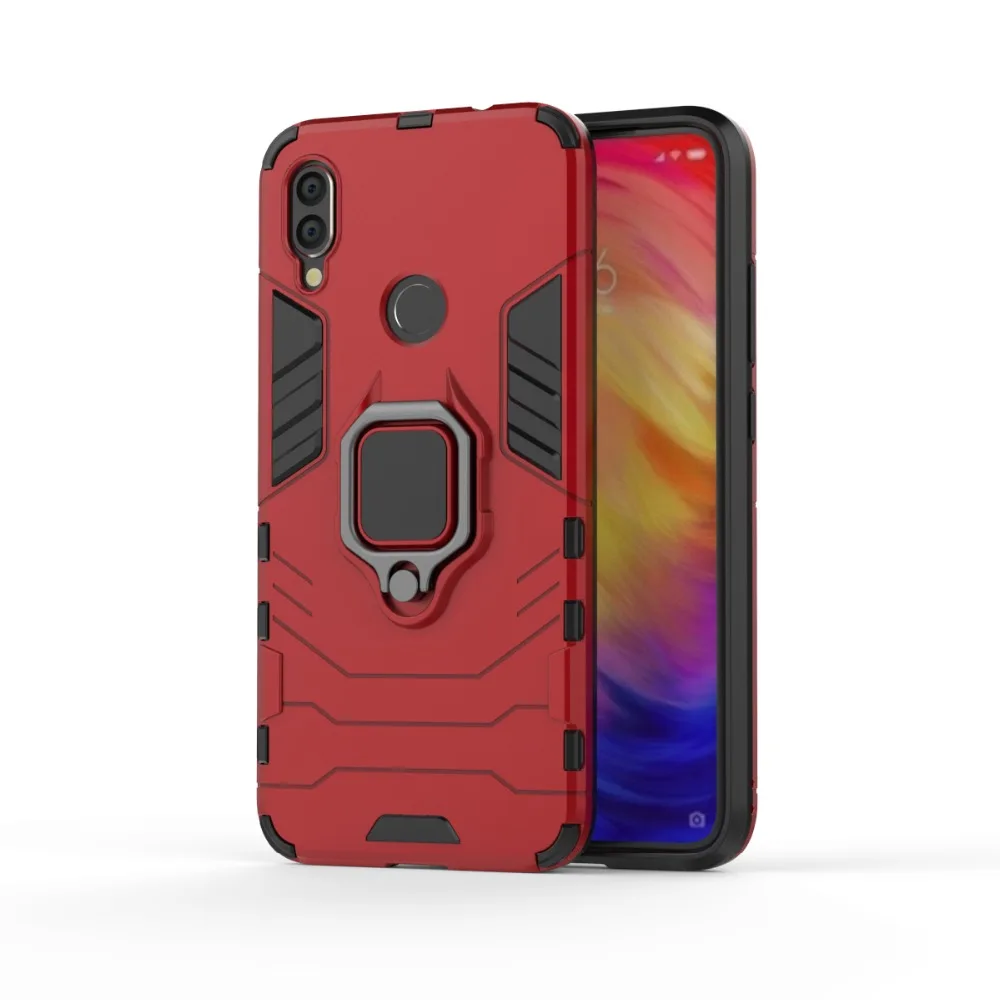 Армированный чехол для Xiaomi mi 9 8 SE Honor 8 lite 6X Pocophone F1 mi X 2 2S MAX мы собрали воедино 3 подставка с магнитным кольцом крышка Red mi K20 6 5 Примечание 7 5 ТПУ чехол