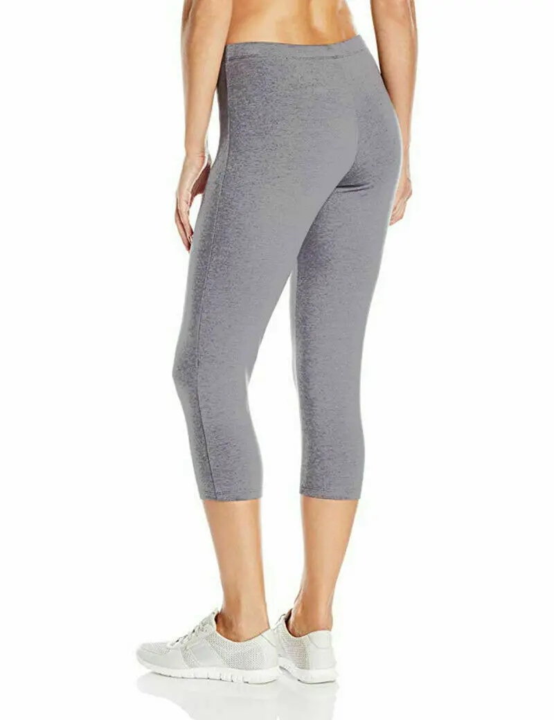 Женские спортивные штаны для спортзала йоги до середины икры с высокой талией