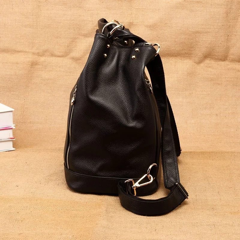 Женская сумка из натуральной кожи женский рюкзак школьный для девушек