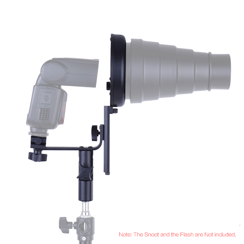 L-кронштейн Speedlight Speedlite крепление для вспышки с адаптером Bowens крепление для холодного башмака для софтбокса отражатель красота блюдо зонтик Snoot