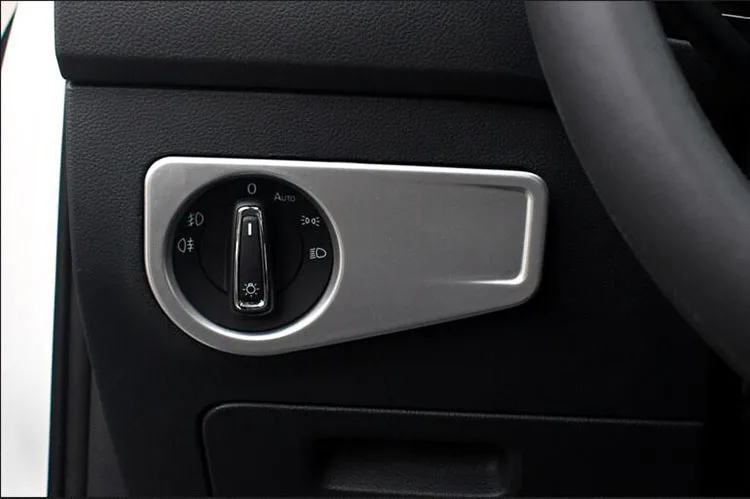 ABS Хромированная наклейка автомобильная внутренняя консоль фара переключатель