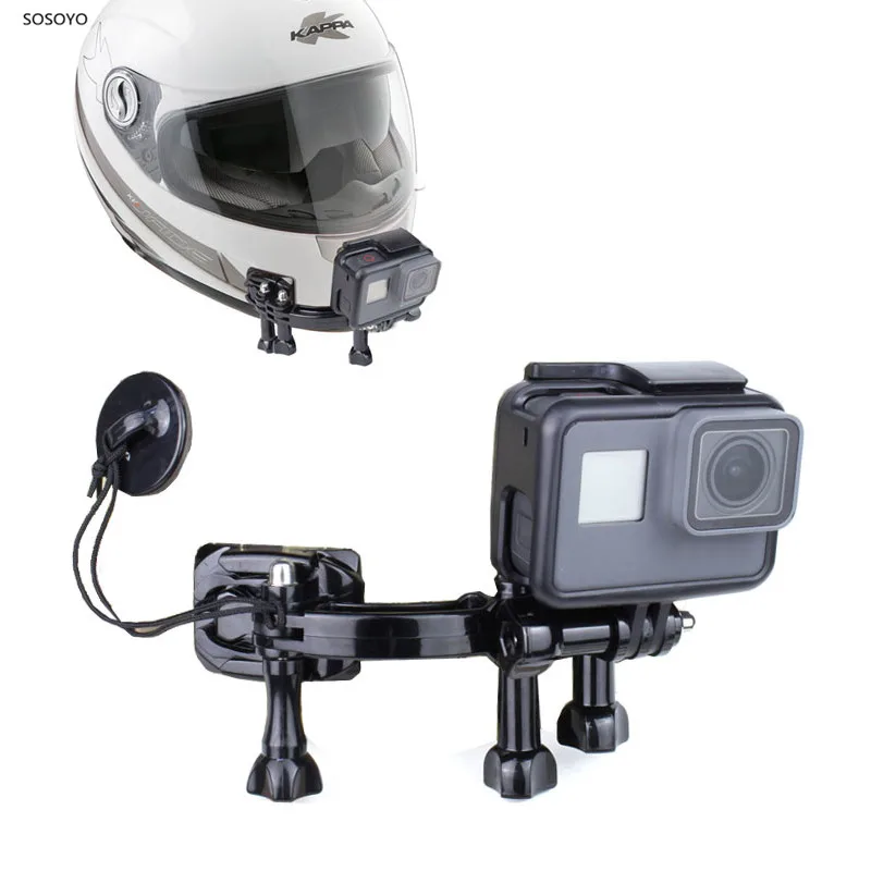 

Adjustable Motorcycle Helmet Chin Bracket Fixed Mount Adapter Set For GoPro Hero 7 6 5 4 Action Camera Accessories