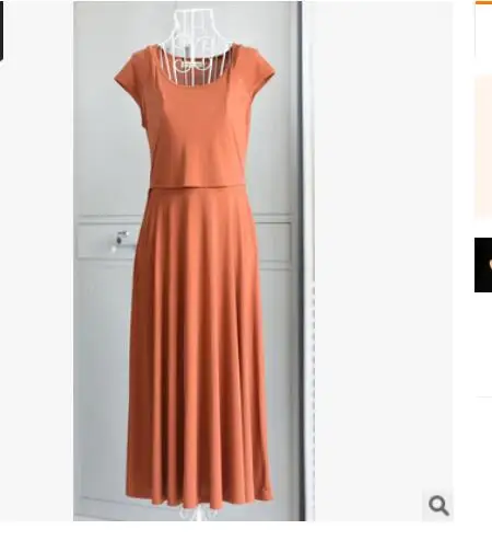 Женская длинная одежда для грудного вскармливания летнее Повседневное платье