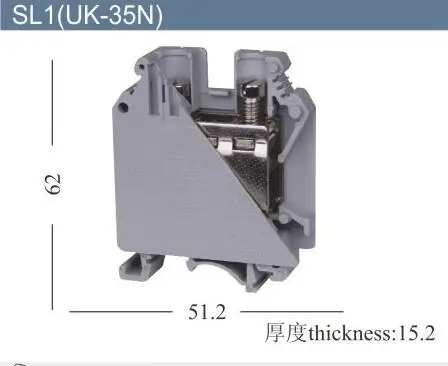 

10pcs UK-35N DIN Rail Universal Terminal Blocks Screw Type UK35N Phoenix Type High Quality
