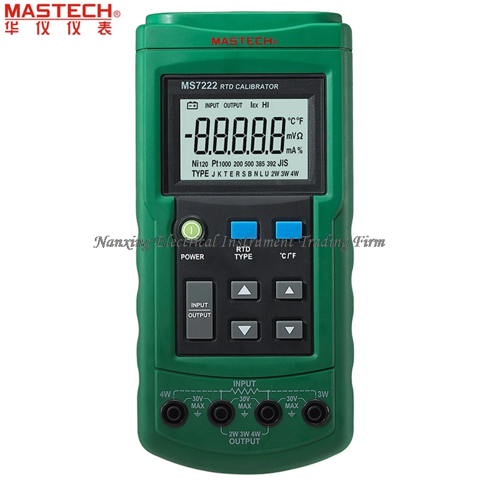 

MASTECH MS7222 RTD Resistance Temperature Detector Calibrator Measuring Simulating 7 RTDs diagnostic-tool