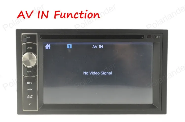 Автомобильный DVD 2 DIN 6.5 ''Руль управления GPS навигации Сенсорный экран Bluetooth