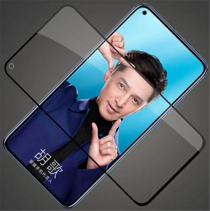 3D полноклеевое закаленное стекло для Huawei Honor V20 полноэкранное покрытие Защитная