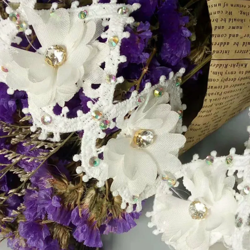 2 ярда шифоновая ткань в форме сердца цветов бриллиантов страз африканская