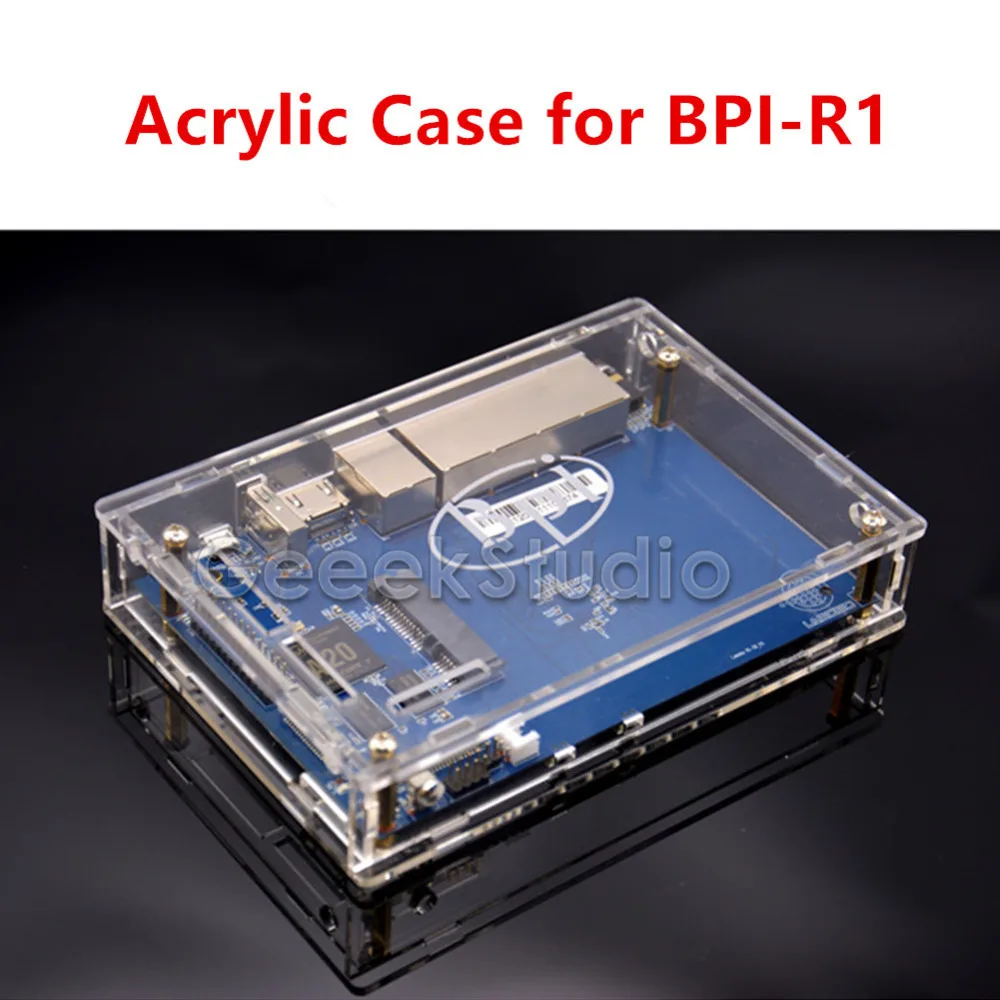 Прозрачный акриловый чехол для банана Pi R1 | Компьютеры и офис