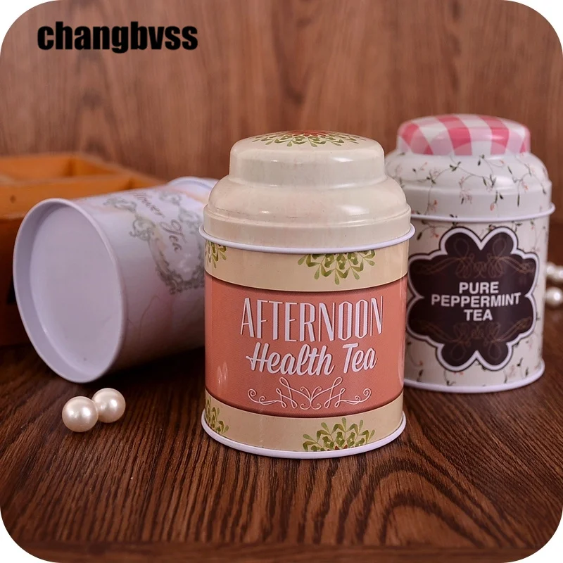 Металлическая жестяная коробка в европейском стиле 3 шт./лот для хранения чая