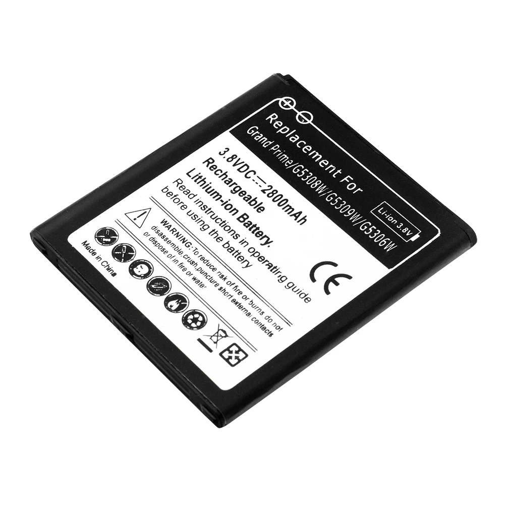 Премиум 62x57x5 мм 3,8 в 2800 мАч Замена литий-ионная батарея для samsung Galaxy Grand Prime G5308W/G5309W/G5306W/G530H