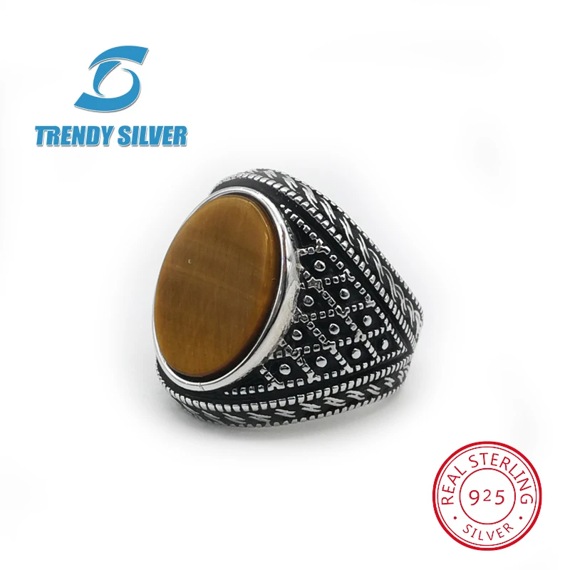 Мужские кольца из серебра 925 пробы модные аксессуары для мужчин натурального