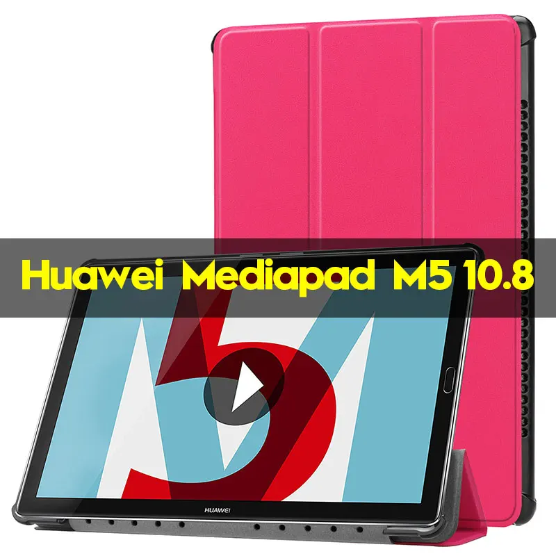 Чехол для huawei Mediapad M5 10 Pro 10,8 дюймов, кожаный Умный Магнитный чехол, чехол для huawei Mediapad M5 10,8 CRM-AL09 CRM-W09 - Цвет: For Huawei M5 RRD