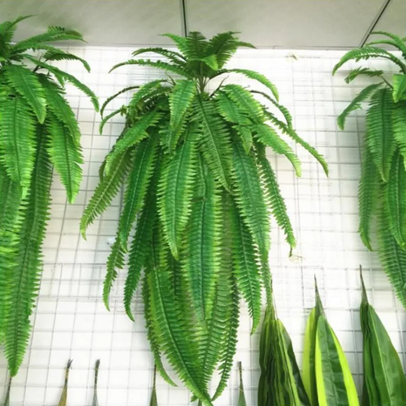 Подвесные Растения искусственная зелень подвесной папоротник трава зеленые