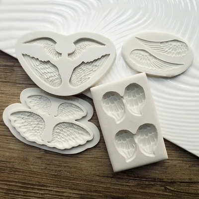 

PRZY Angel Wings Mold Silicone Fondant Molds Cake Decorating Tools Handmade Resin Mould Silicone Rubber Clay Mould Aroma Moulds