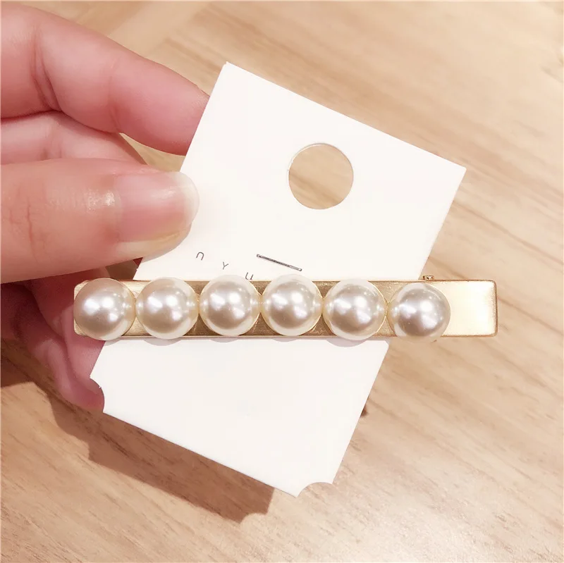 Fashion pearls Hairpins Hair Accessories for Women Girls Side clips Clips Elegant lady Barrette Headwear |