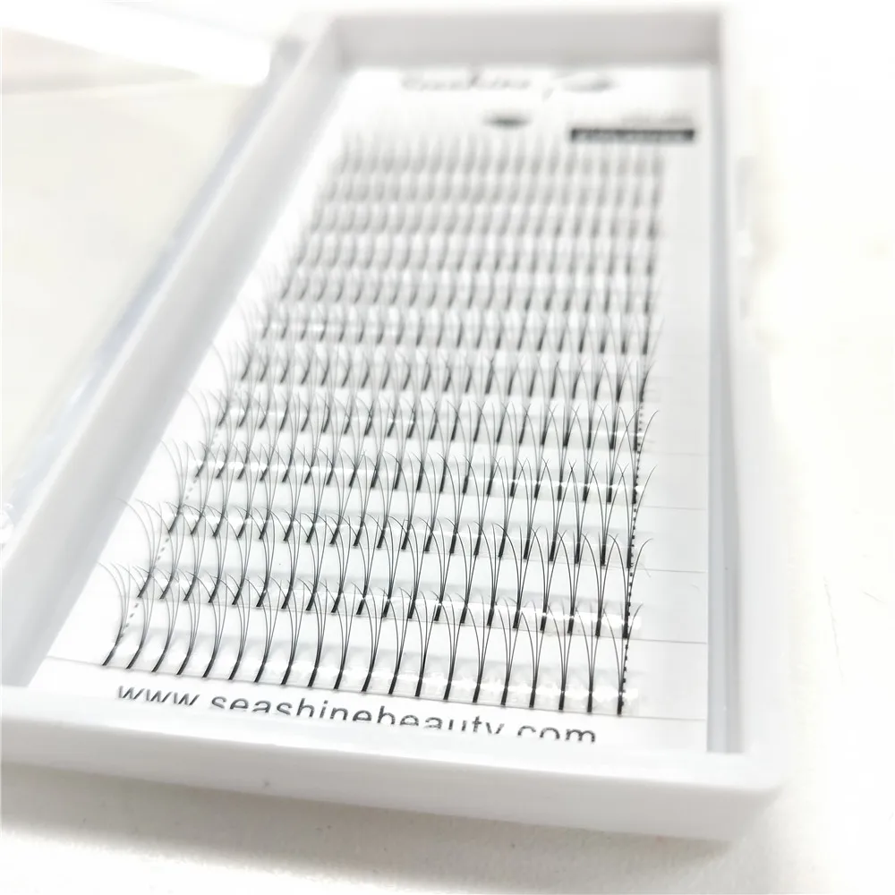

1Tray Premade Volume Eyelash Fans 3D Silk Russian Eyelashes Extension 0.07 / 0.10 Thickness Professional Extension