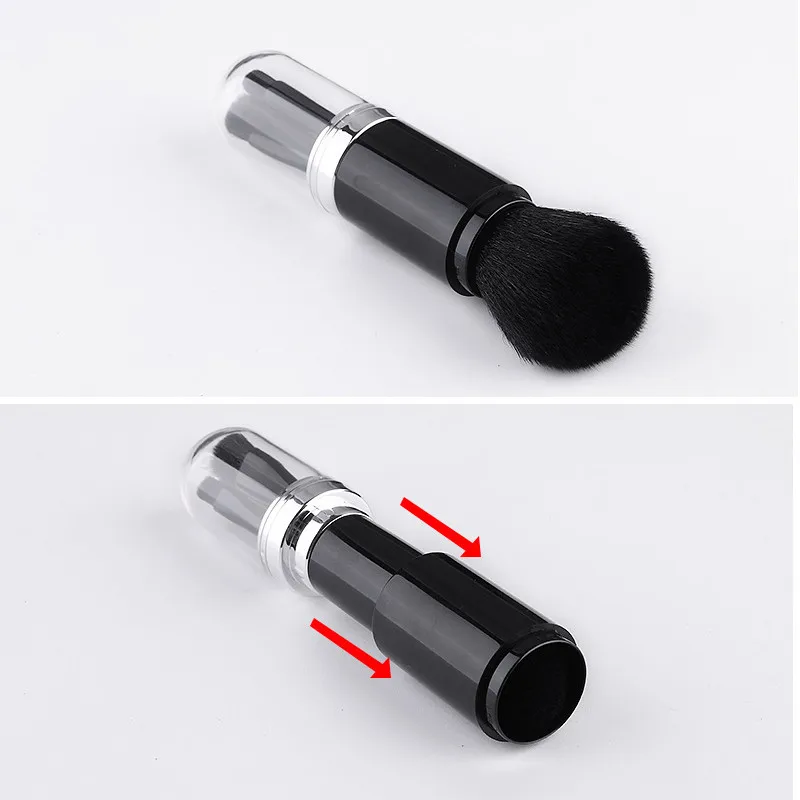 1pcs Double-headed Makeup Blush Lip Brush Eyeshadow Retractable Cosmetic Lipstick Gloss Make Up Brushes Cap Portable | Красота и