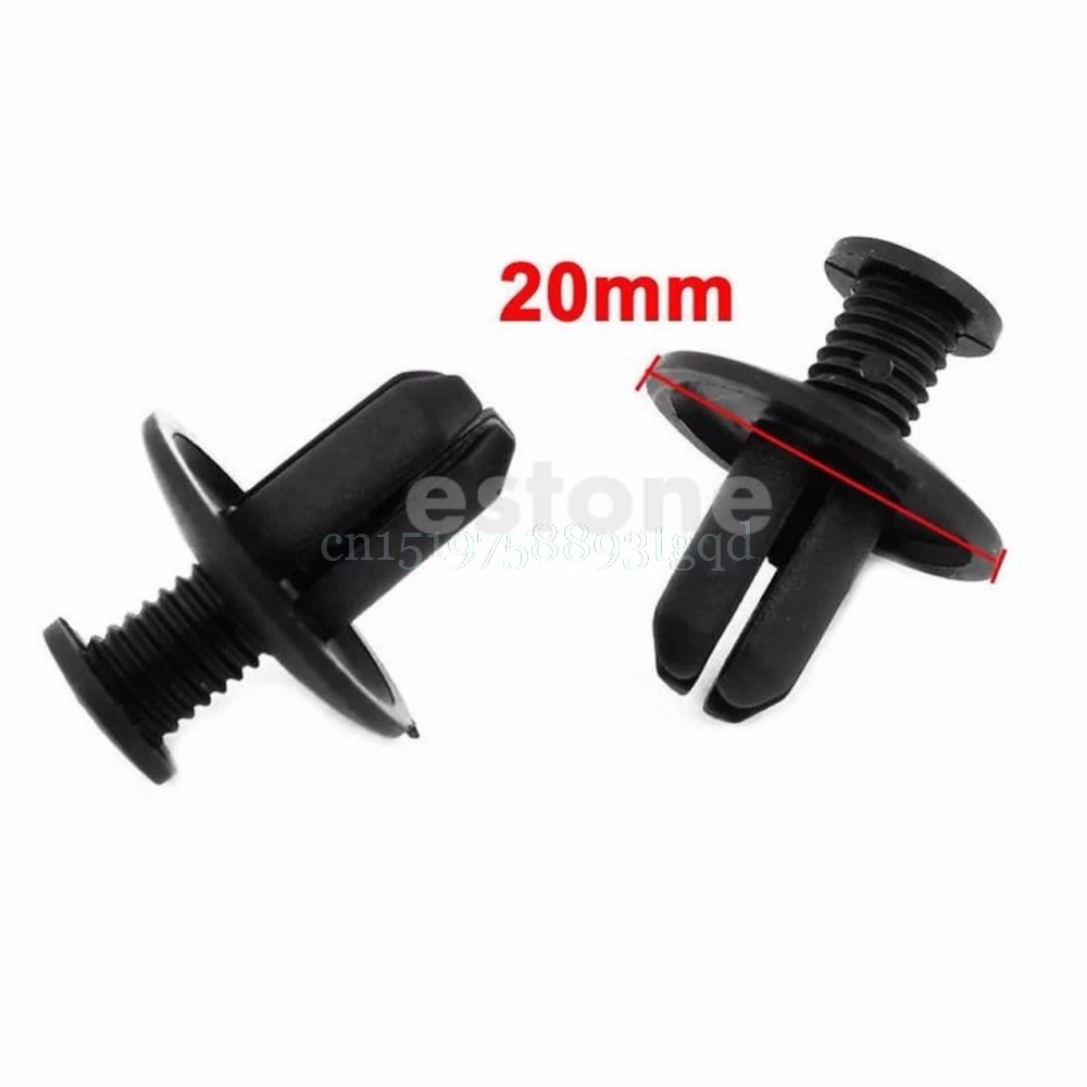 10pcs 8mm Hole Dia Plastic Rivets Fastener Push Pin Clips for Car Fender Bumper | Автомобили и мотоциклы