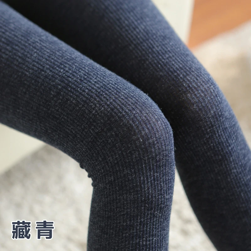 Новые осенне-зимние плотные колготки из кроличьей шерсти жаккардовые в