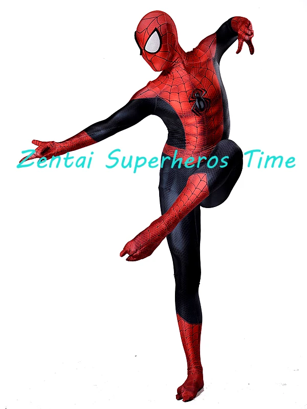 3D принт 2017 окончательный костюм из лайкры Человека паука спандекс зентай полный
