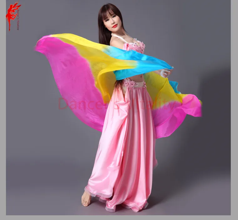 Танец живота одежда шелковый танец вуаль для женщин 2.6 * 1.1 м девушки шоу реквизит